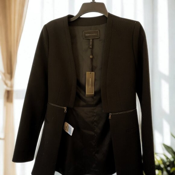 Women's BCBG MaxAzria Zippered Detail Derek Blazer - New with Tags Size XXS